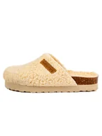 Klapki i japonki damskie - BABUNKERS Family Chodaki w kolorze kremowym - miniaturka - grafika 1