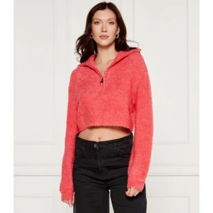 Patrizia Pepe Sweter Cropped Fit z dodatkiem wełny - Swetry damskie - miniaturka - grafika 1