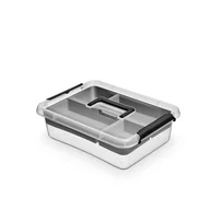 Pudła i pojemniki do przechowywania - Pojemnik do przechowywania z rączką ORPLAST Box, 8.5 l + insert 40x30 cm - miniaturka - grafika 1