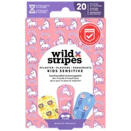 Inne akcesoria do pielęgnacji dzieci - Wild Stripes Kids Sensitive, plastry dla dzieci, Fantasy, 20 sztuk - miniaturka - grafika 1