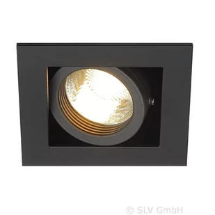 SLV SPOTLINE KADUX 1 GU10 czarmy max 50W 115510 - Lampy sufitowe - miniaturka - grafika 1