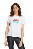 Koszulki i topy damskie - WRANGLER SS GRAPHIC TEE REAL WHITE W7Z4EVXW1 XS - miniaturka - grafika 1