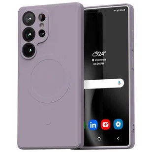 Etui MERCURY Semi-Silicone MagSafe do Samsung Galaxy S25 Ultra Liliowy - Etui i futerały do telefonów - miniaturka - grafika 1