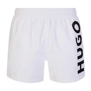 HUGO Męskie szorty kąpielowe ABAS Open White110, XL, Open White110, XL - Kąpielówki męskie - miniaturka - grafika 1