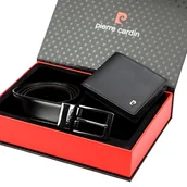 Paski - Męski zestaw na prezent portfel i pasek skórzany - miniaturka - grafika 1