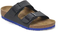 Buty dla dziewczynek - Birkenstock klapki ARIZONA KIDS BS 1029374 DESERT SOIL BLACK/ULTRA BLUE szerokość standardowa 38 - miniaturka - grafika 1
