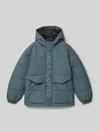 Kurtki i płaszcze dla chłopców - Kurtka pikowana z kapturem - miniaturka - grafika 1