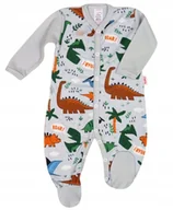 Pajacyki dla niemowląt - PAJAC pajacyk DRUK CYFROWY DINOZAURY r 104 KLEKLE - miniaturka - grafika 1