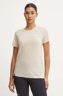 Koszulki sportowe damskie - Salewa t-shirt sportowy Eagle Minilogo kolor beżowy 00.0000028855 - miniaturka - grafika 1