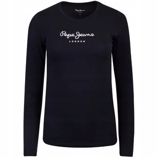PEPE JEANS KOSZULKA DAMSKA DŁUGI RĘKAW CZARNA r.XS - Koszulki i topy damskie - miniaturka - grafika 1
