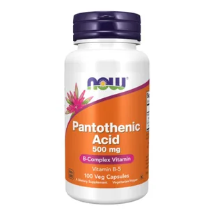 Now Foods NOW Pantothenic Acid 500mg 100caps - Witaminy i minerały - miniaturka - grafika 1