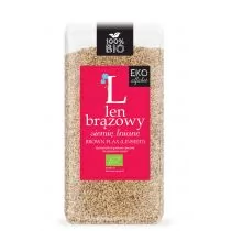 Eko Alfabet Len brązowy (siemię lniane) 400 g - Zdrowa żywność - miniaturka - grafika 1