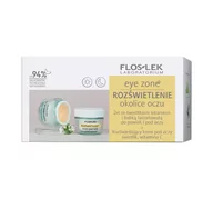 Zestawy kosmetyków damskich - FLOS-LEK Zestaw Rozświetlenie okolice oczu Żel ze świetlikiem lekarskim i babką lancetowatą do powiek i pod oczy, 10g + Rozświetlający krem pod oczy, 15ml - miniaturka - grafika 1