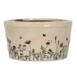 Ceramiczna Osłonka Łąka B Clayre & Eef - Donice - miniaturka - grafika 1