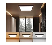 Lampy sufitowe - Brilagi - LED Oświetlenie łazienkowe FRAME LED/50W/230V 3000/4000/6000K IP44 czarny - miniaturka - grafika 1