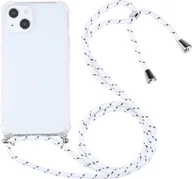 Etui i futerały do telefonów - König Design Etui kompatybilne z Apple iPhone 13 mini Plastikowe etui na telefon komórkowy z łańcuszkiem - Etui na telefon komórkowy białe - miniaturka - grafika 1