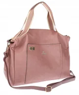 Torebki damskie - Torebka Damska Shopper Listonoszka na Ramię włoska marka CH3320 Różowa - miniaturka - grafika 1