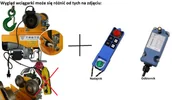 Wciągarki - Wciągarka 500/990kg - 20 metrów z wózkiem 230V, sterowanie radiowe 8m, wózek od 60mm do 160mm, 28881571 - miniaturka - grafika 1