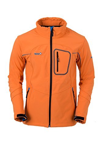 IZAS EUME kurtka męska wodoszczelna S pomarańczowa/błękit królewski