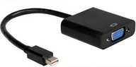 Złącza, przejściówki, adaptery - Gembird Adapter AV DisplayPort Mini - D-Sub VGA 0.15m czarny A-MDPM-VGAF-02 - miniaturka - grafika 1