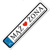 Wesele i ślub - Tablica rejestracyjna młoda para, mąż żona 63382 - miniaturka - grafika 1