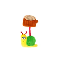Zabawki dla psów - DINGO Zabawka pluszowa - Ślimak Teodor 28 cm - miniaturka - grafika 1