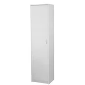 Szafy - Biała szafa z półkami jednodrzwiowa L6-A13 - miniaturka - grafika 1