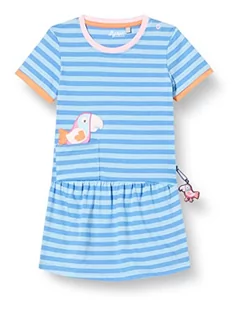 Sukienki - Sigikid Dziewczęca sukienka dziecięca, Niebieski/w paski/Miami, 98 cm - grafika 1
