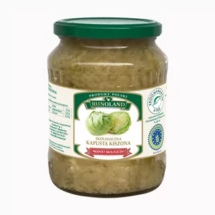 Runoland kapusta kiszona bio 700 g 5901641003144 - Zdrowa żywność - miniaturka - grafika 1