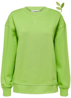 Bluzy damskie - SELECTED FEMME Bluza "Stasie" w kolorze zielonym - grafika 1