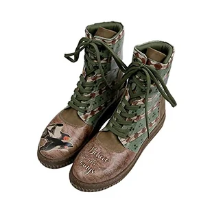 DOGO Vegan Future Boots botki damskie – Believe in Your Wings, brązowy, 36 EU - Botki damskie - miniaturka - grafika 1
