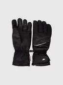 Rękawice narciarskie - 4F Rękawiczki narciarskie Thinsulate męskie - czarne XL - miniaturka - grafika 1