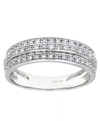Rinani Złoty pierścionek Diamentowa Potrójna Obręcz Diamenty 0,25K Złoto 9K Elegancja Szyk PJSPR10180W