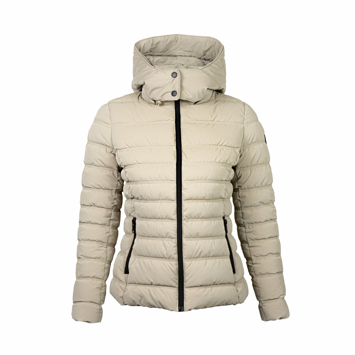 Kurtka zimowa damska z kapturem PASSO beżowa r.S