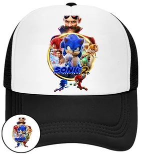 CZAPKA Z DASZKIEM SONIC DLA DZIECI NA LATO SIATKA CZARNA BEJSBOLÓWKA - Czapki i chusty sportowe męskie - miniaturka - grafika 1