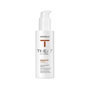 Montibello TREAT KERATIN FORCE, Keratynowy balsam odbudowująco-wzmacniający do włosów normalnych, łamliwych lub uszkodzonych, 150ml - Odżywki do włosów - miniaturka - grafika 1
