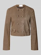 Marynarki i żakiety damskie - Żakiet o kroju regular fit z dodatkiem wiskozy i lamowanymi kieszeniami - miniaturka - grafika 1