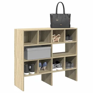 Stojaki na buty 2 szt., sztaplowany, dąb sonoma, 89,5x30x40 cm Lumarko! - Pokrowce na ubrania - miniaturka - grafika 1
