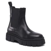 Botki damskie - Sztyblety Gino Rossi 4060 Czarny - miniaturka - grafika 1