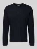 Koszulki męskie - Bluzka z długim rękawem i krótką listwą guzikową model ‘BRAT’ - miniaturka - grafika 1