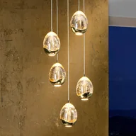 Lampy sufitowe - Schuller Valencia Złota lampa wisząca LED ROCIO, 5-pkt. - miniaturka - grafika 1