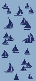 Ręcznik plażowy Beach 80x180 niebieski jasny frotte 430g/m2 100% bawełna Cawoe - Ręczniki - miniaturka - grafika 1