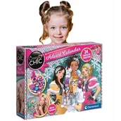 Ozdoby bożonarodzeniowe - Dziewczęcy Kalendarz Adwentowy zestaw z Kosmetykami kolorowe Akcesoria mix - miniaturka - grafika 1