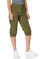 Spodnie damskie - VERO MODA Damskie spodnie Vmkhloe Mr Pocket Zip Knickers khaki, Green Milieu, S - miniaturka - grafika 1