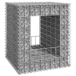 shumee shumee Słupek gabionowy 50x50x60 cm żelazo - Ogrodzenia - miniaturka - grafika 1