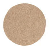 Dywany zewnętrzne - Inspire Dywan zewnętrzny okrągły Varuna beżowy śr. 120 cm - miniaturka - grafika 1
