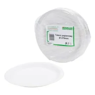 Naczynia i sztućce jednorazowe - Kreis Pack JEDNORAZOWE Talerze PAPIEROWE 27,5 CM - 50 SZT. (KP125275) - miniaturka - grafika 1