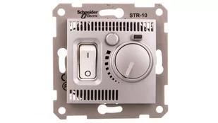 Schneider Sedna regulator temperatury podtynkowy aluminium SDN6000160 - Regulatory i termostaty - miniaturka - grafika 1