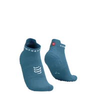 Skarpetki sportowe męskie - COMPRESSPORT Skarpetki do biegania krótkie ProRacing Socks V4 niagra blue/white - miniaturka - grafika 1
