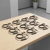 Słuchawki bluetooth - Yealink Trainingskabel für YHS-Serie 10 Stück USB auf QD - miniaturka - grafika 1